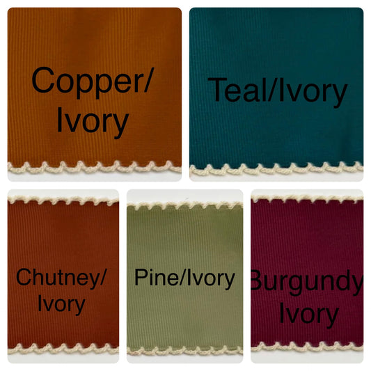 Fall MOONSTITCH Grosgrain Ribbon Hairbow