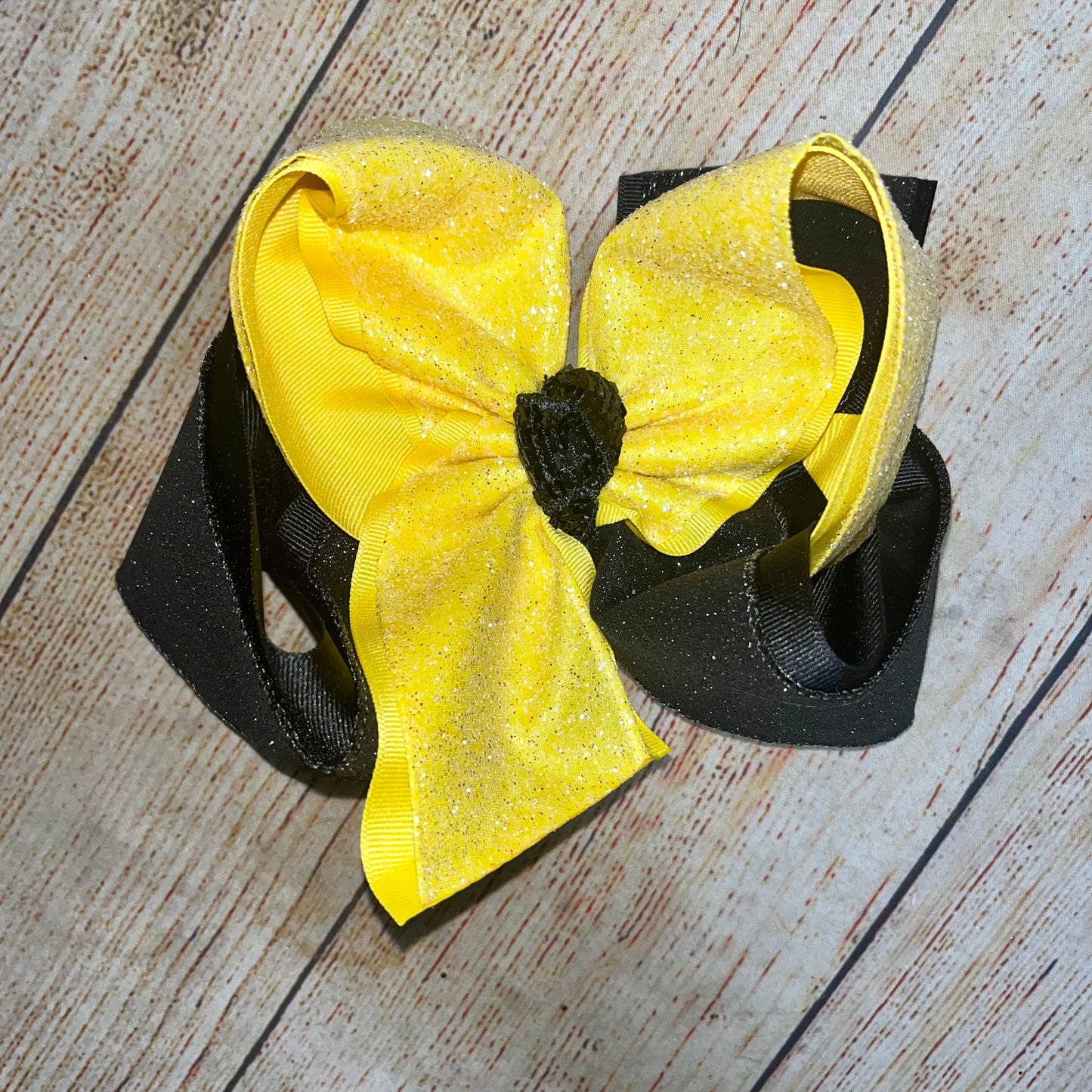 Twisted Glitter Hair Bow