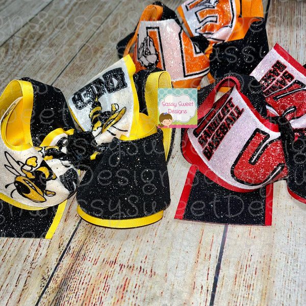 TWISTED Custom Printed School/Team Hair Bows
