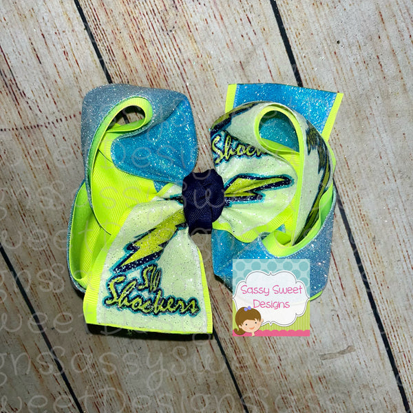 SW SHOCKERS TWISTED Custom Printed Team Hair Bows