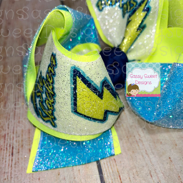 SW SHOCKERS TWISTED Custom Printed Team Hair Bows