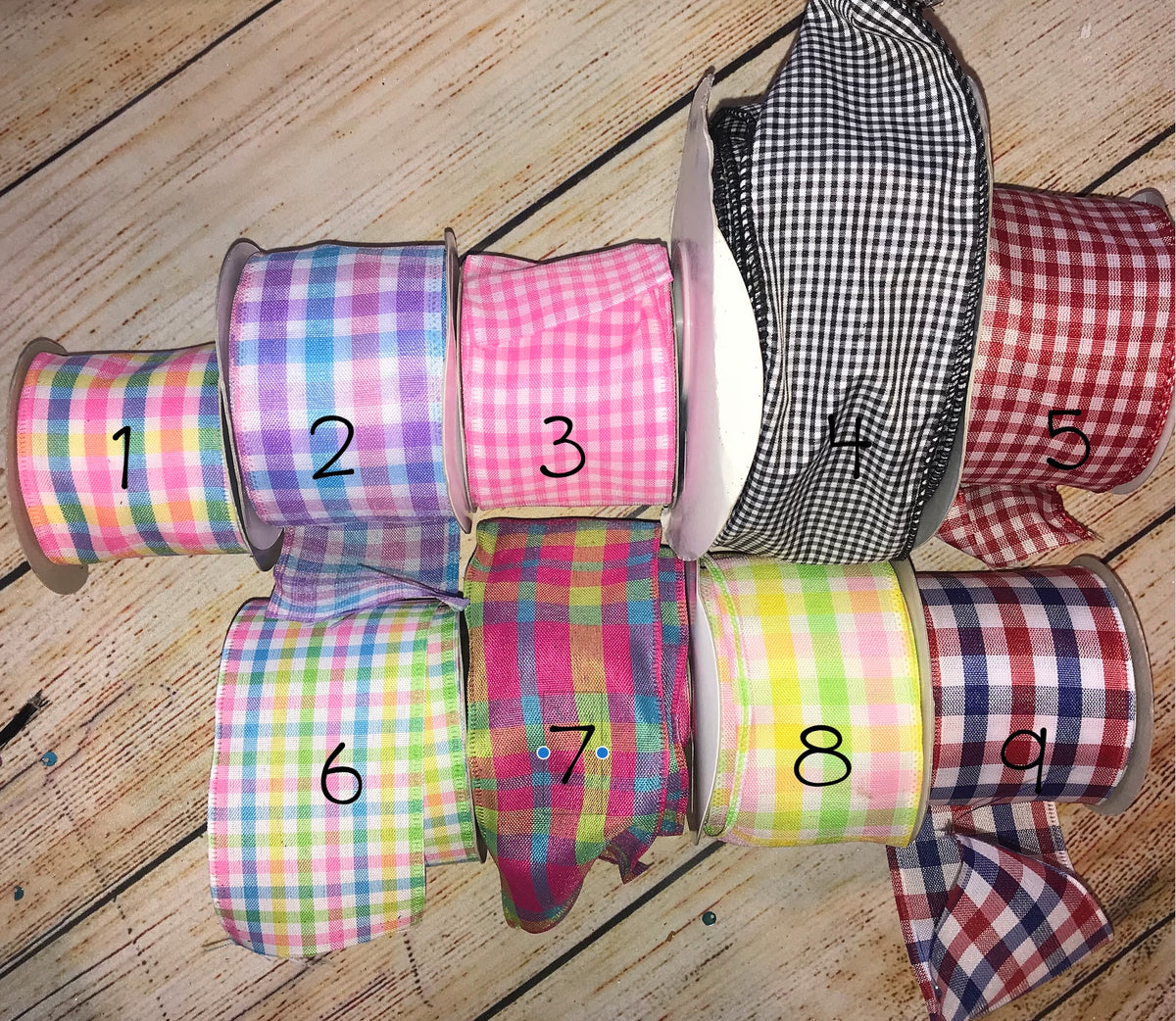 Gingham Plaid Ribbon
