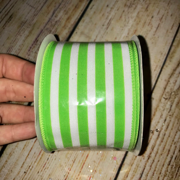 Striped Satin Hair Bow