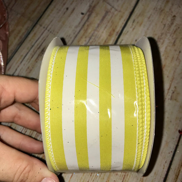 Striped Satin Hair Bow