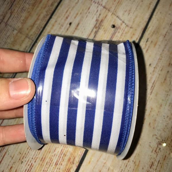 Striped Satin Hair Bow