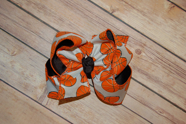 Basketball Hair Bow