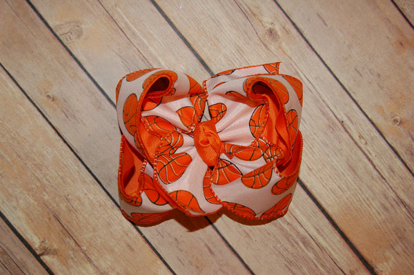 Basketball Hair Bow