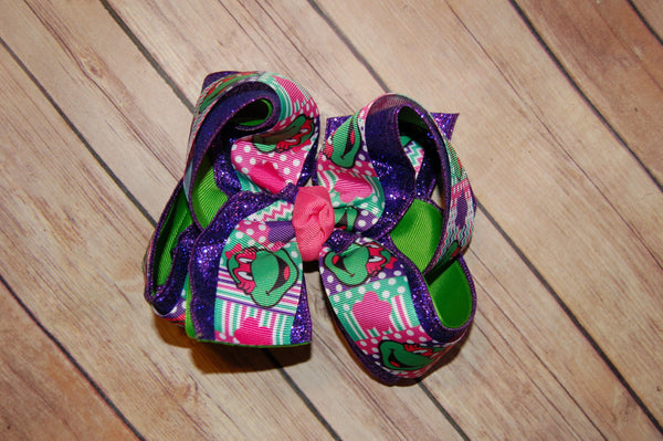 Teenage Mutant Ninja Turtles TMNT Triple Glitter Hair Bow