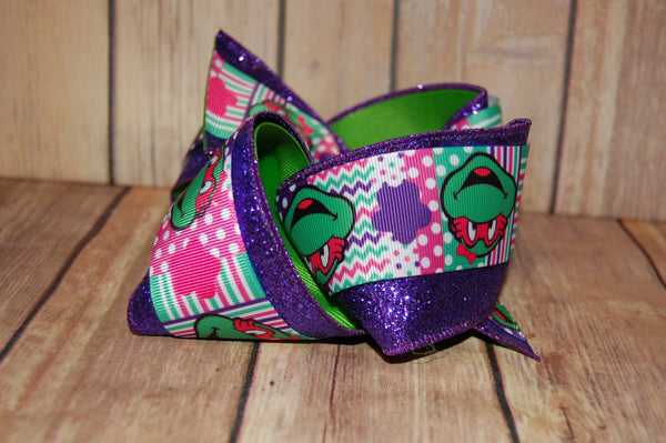 Teenage Mutant Ninja Turtles TMNT Triple Glitter Hair Bow