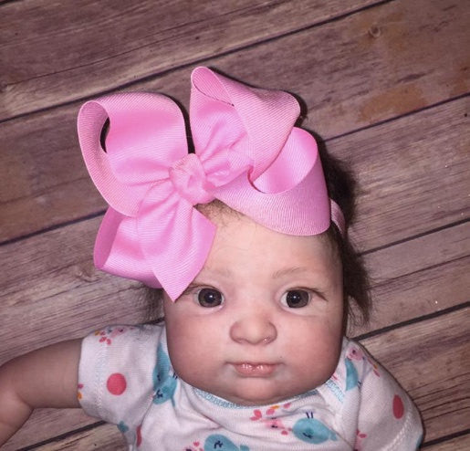 Basic Grosgrain Hair Bow on Matching Headband