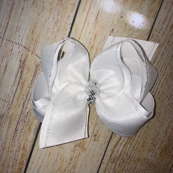 Metallic Canvas Hair Bows
