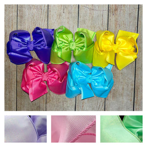 OOH LALA Iridescent Canvas Hairbows