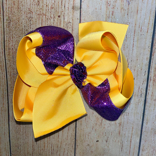 TWISTED SPIRIT BOW GROSGRAIN & GLITTER