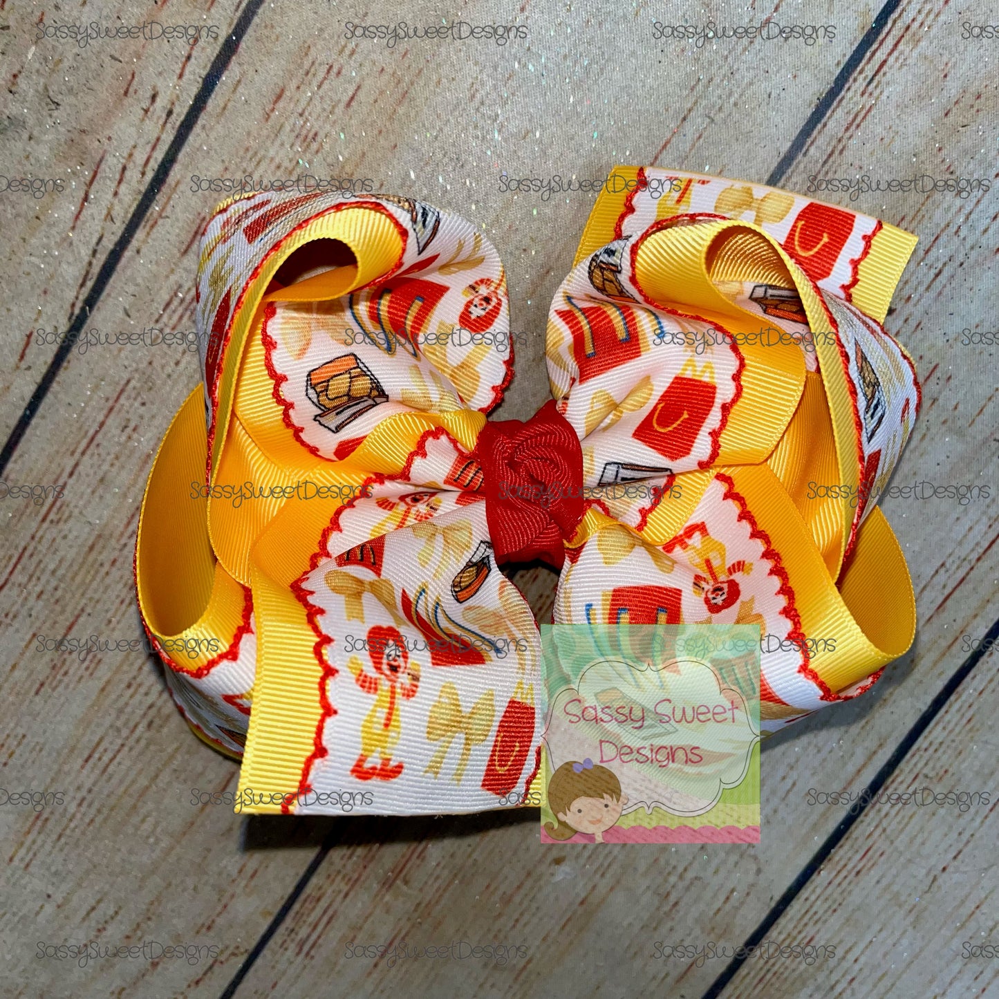 Pop Culture Coquette Bow Custom Printed Hair Bow