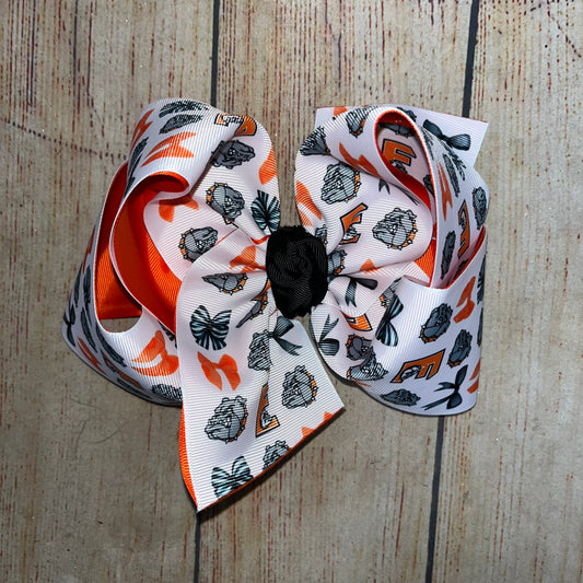 School/Team Spirit Coquette Bow Custom Printed Hair Bow