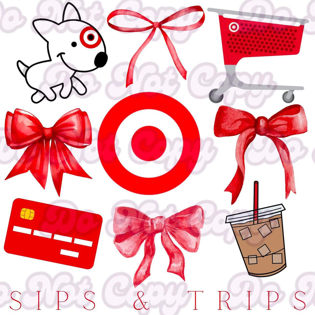 Pop Culture Coquette Bow Custom Printed Hair Bow