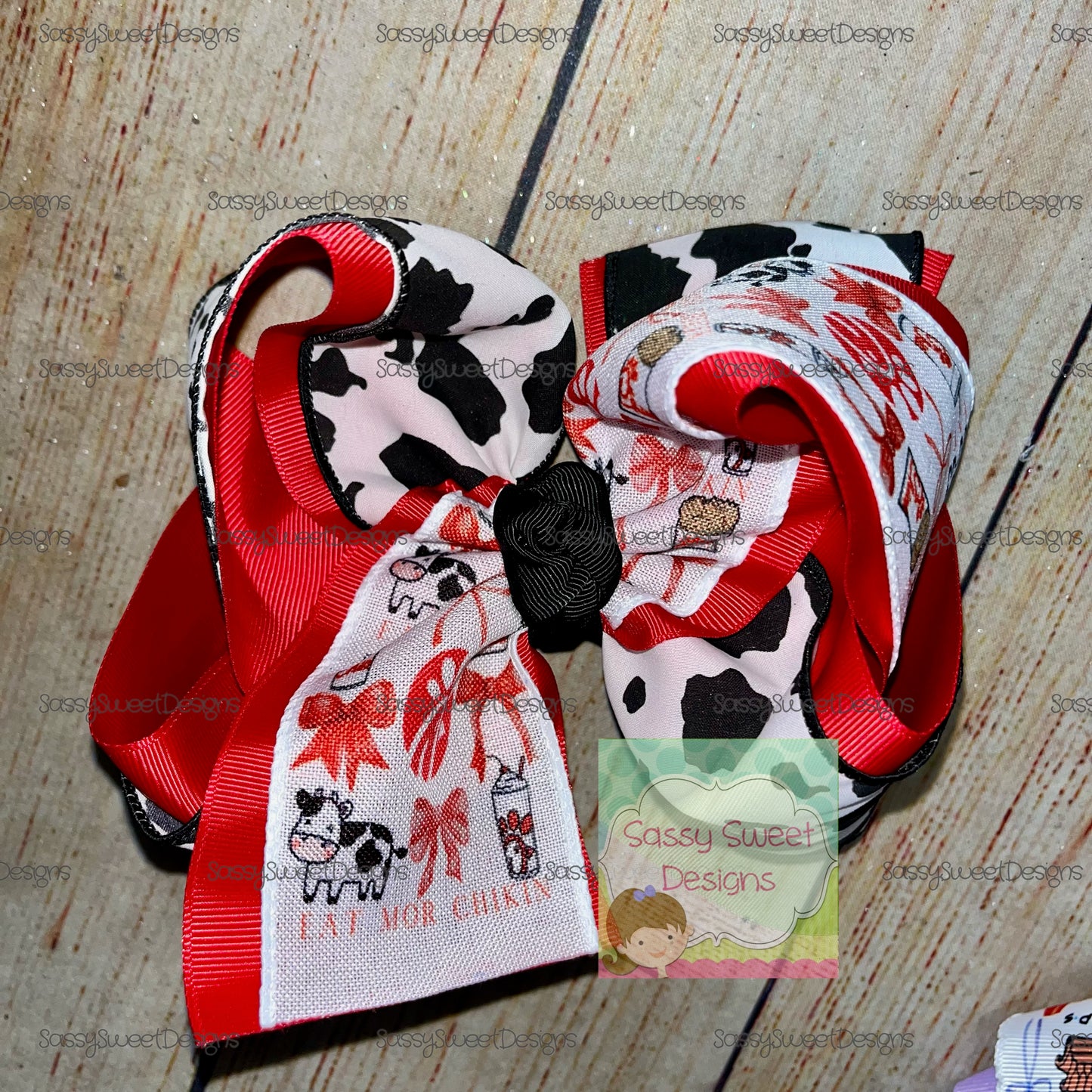 Pop Culture Coquette Bow Custom Printed Hair Bow