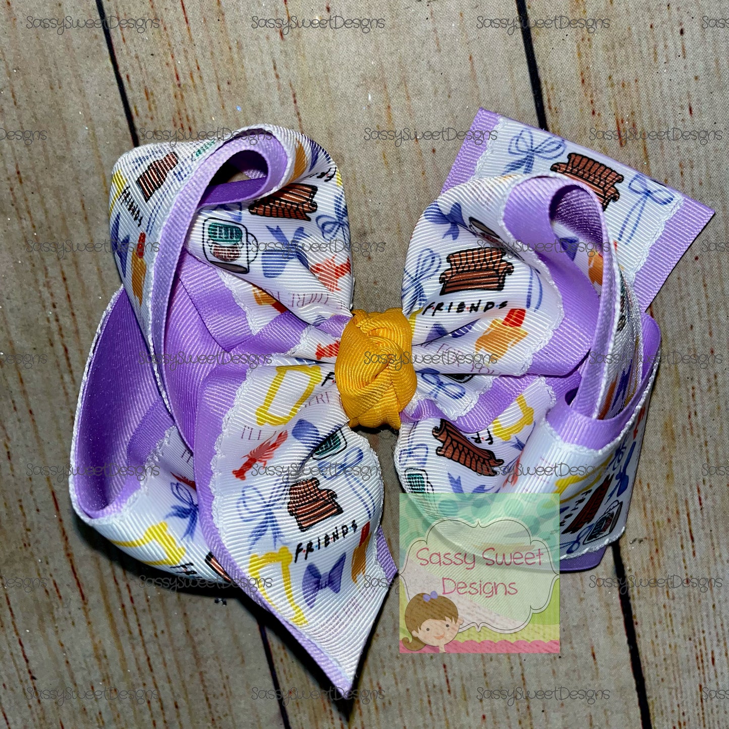 Pop Culture Coquette Bow Custom Printed Hair Bow
