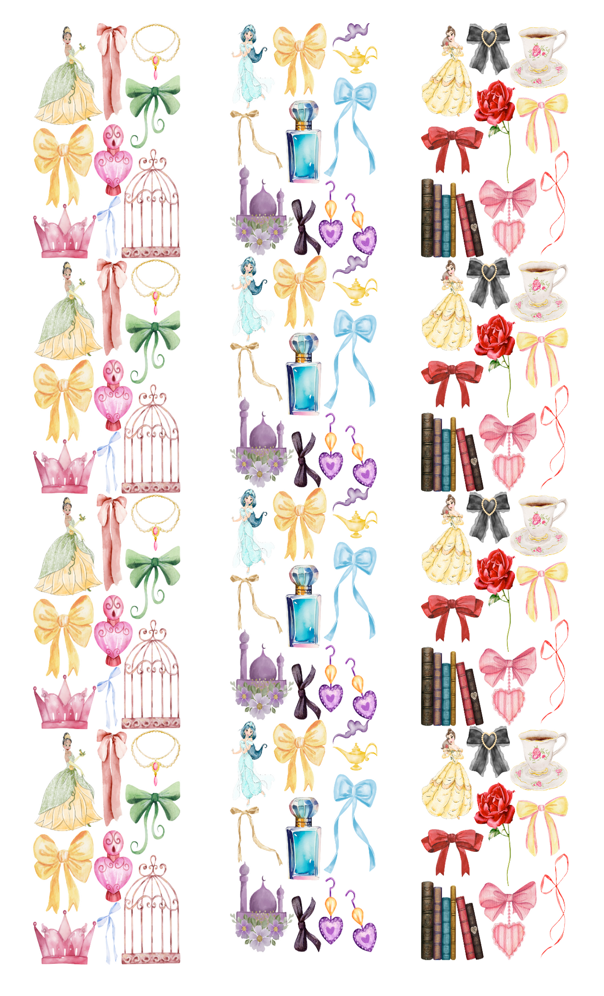 Princess Bow Custom Printed Hair Bow