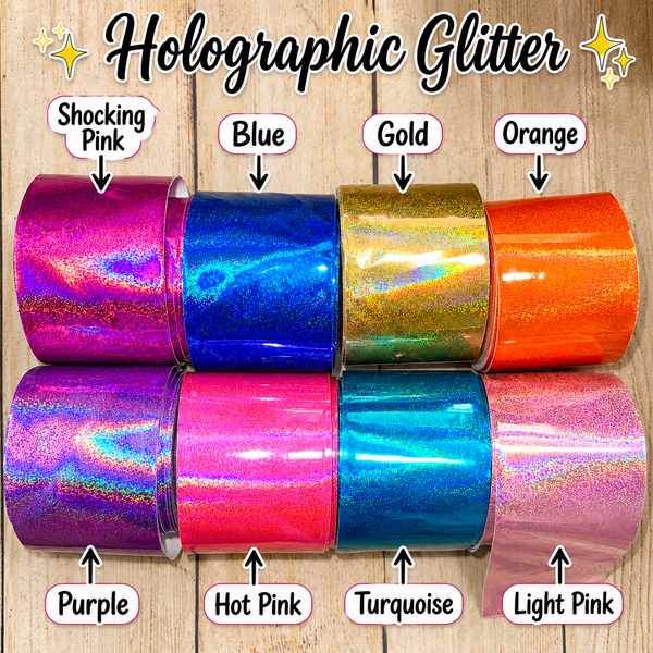 Coquette Holographic Vinyl Bows