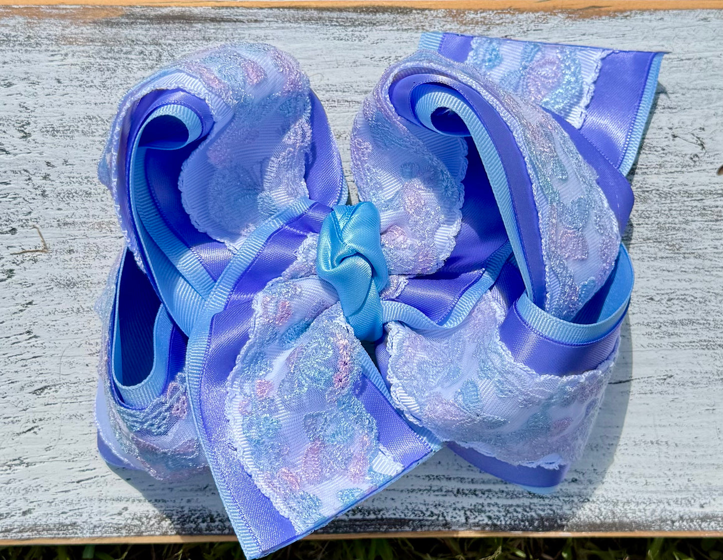 Bow Lace Frilly Satin Bows