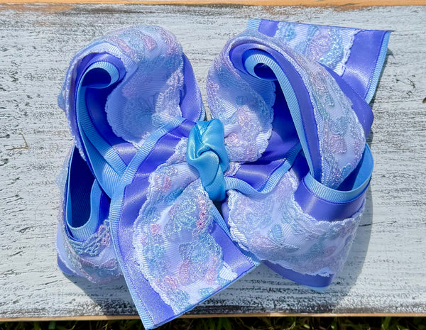 Bow Lace Frilly Satin Bows