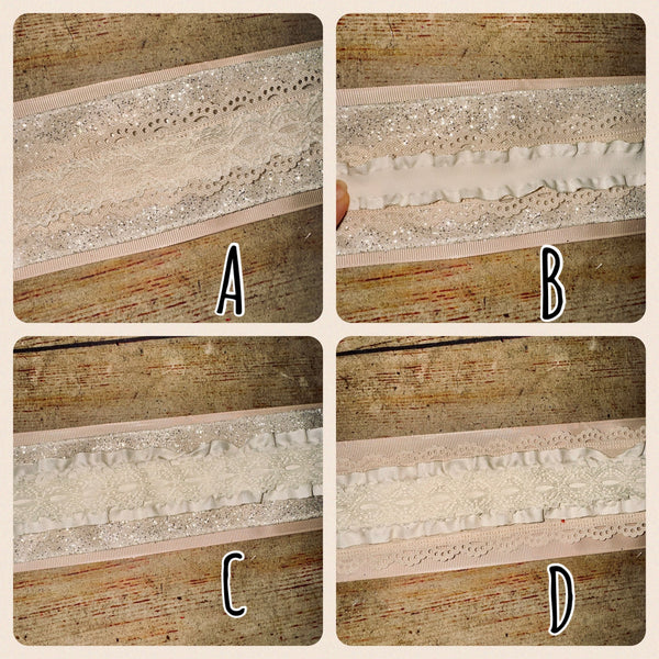 Ivory Elegance Custom Frilly Bows
