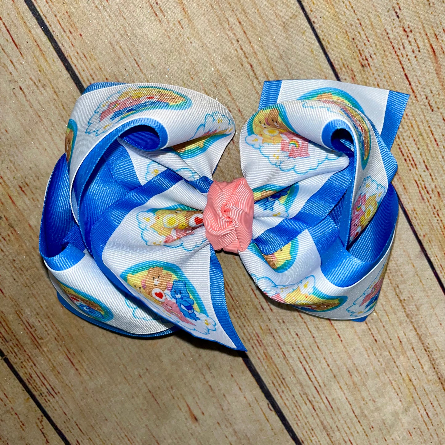 Vintage 80's Custom Printed Hair Bow