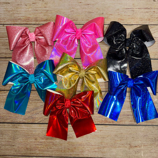 Coquette Holographic Vinyl Bows