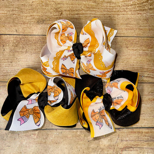 2026 BTS Frilly PENCIL Bow Custom Printed Hair Bow
