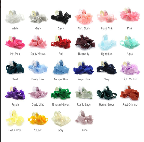 DOUBLE RUFFLE BOWS