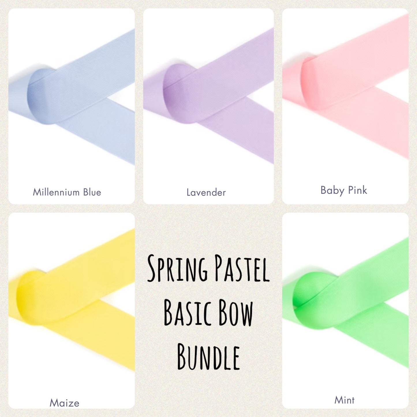 Spring Pastels Basic Bow Bundle