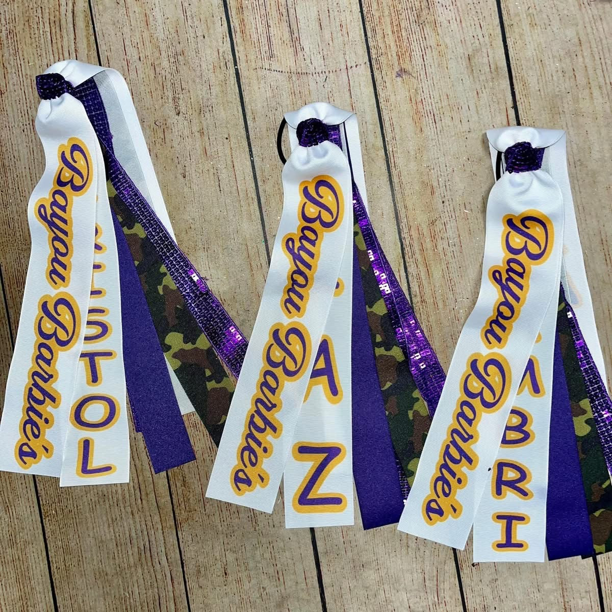 Custom School/Team Printed Hair Ribbons