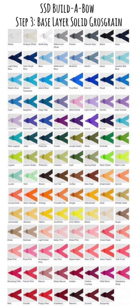 BAB Build-A-Bow Frilly Double Ruffle Triple Layer Bow -Choose your colors!
