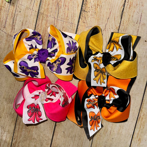 Coquette Big Bow School Spirit Bow Full Print or Twisted