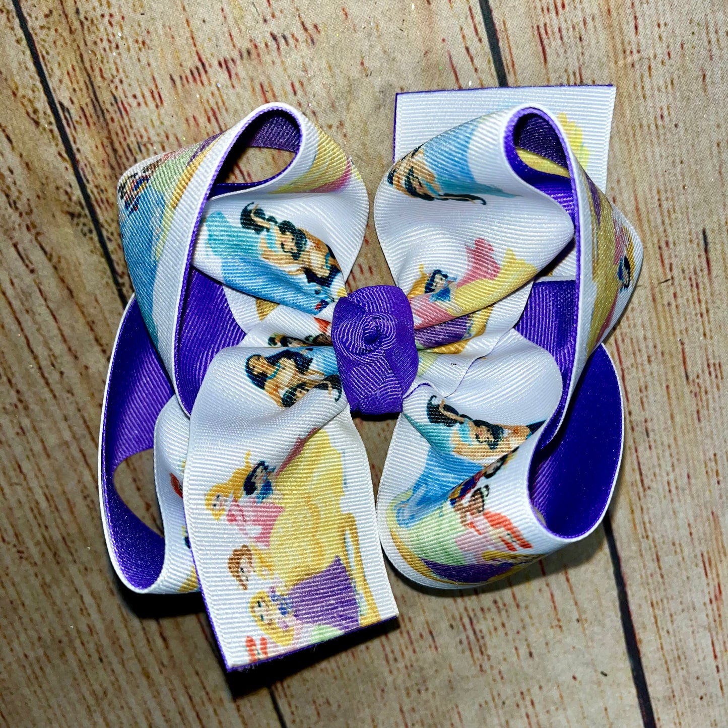 Princess Full Printed Hair Bows