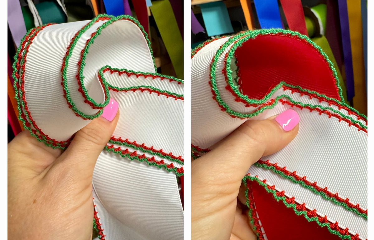 CHRISTMAS 2026 DOUBLE MOONSTITCH Triple Layer Frilly Hairbow