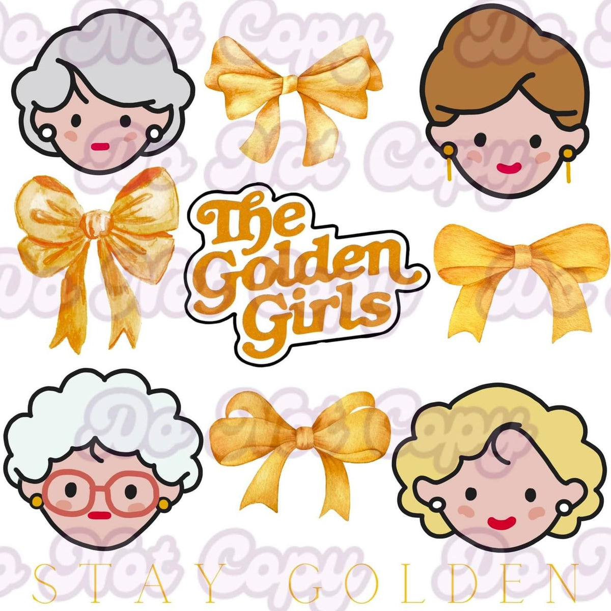 Pop Culture Coquette Bow Custom Printed Hair Bow