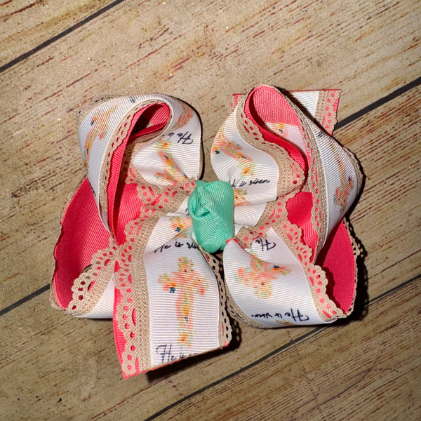EASTER 2026 Frilly Triple Layer Bow