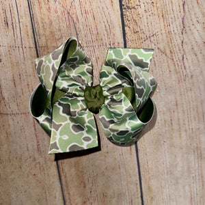 Old School Camo Custom Printed Twisted or Full Print Bow