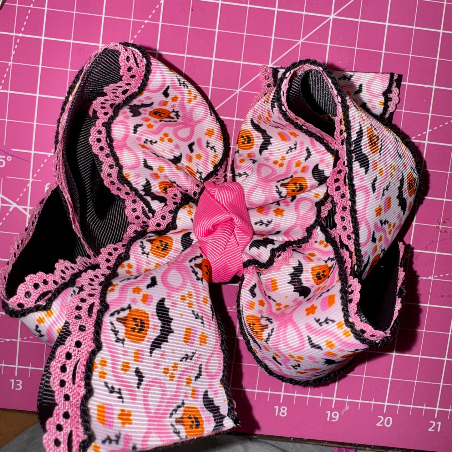 2026 Fall & Halloween Printed Moonstitch Triple layer Bows