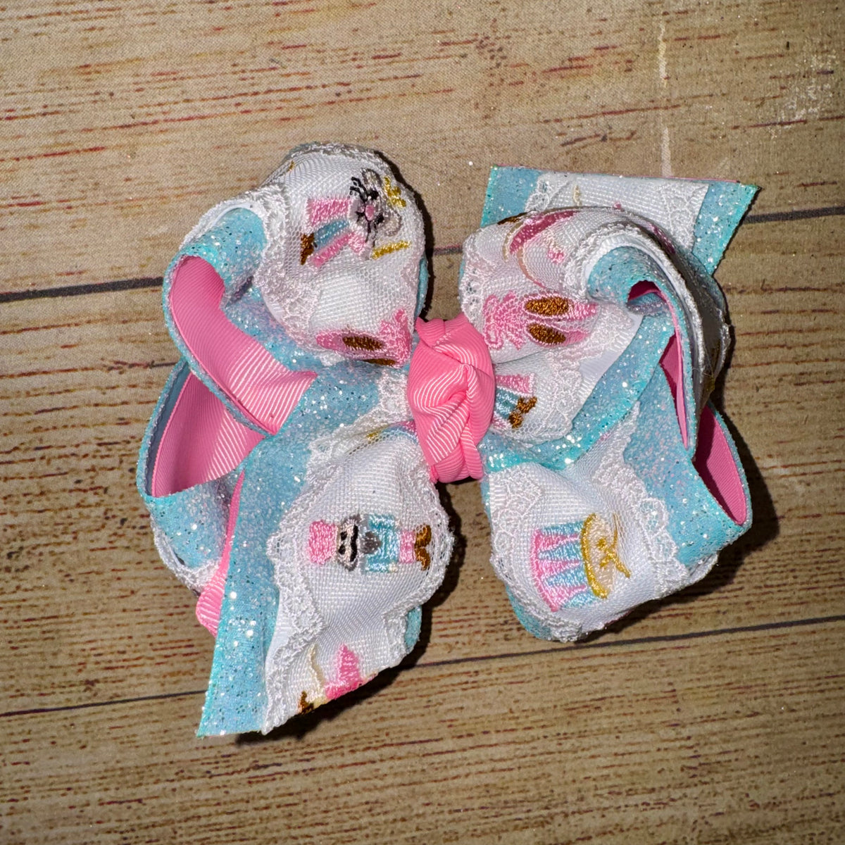 Nutcracker Christmas Lace Bow