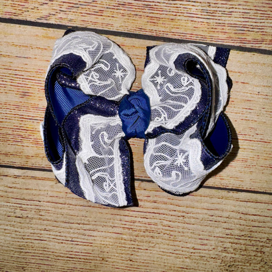 NATIVITY Christmas Lace Bow CHOOSE YOUR COLORS
