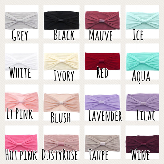 Wide Nylon Interchangeable Headbands