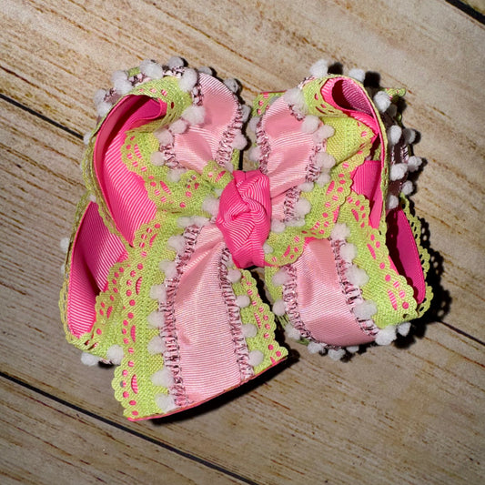 PINK MEAN ONE Snowball Grinchy Bow
