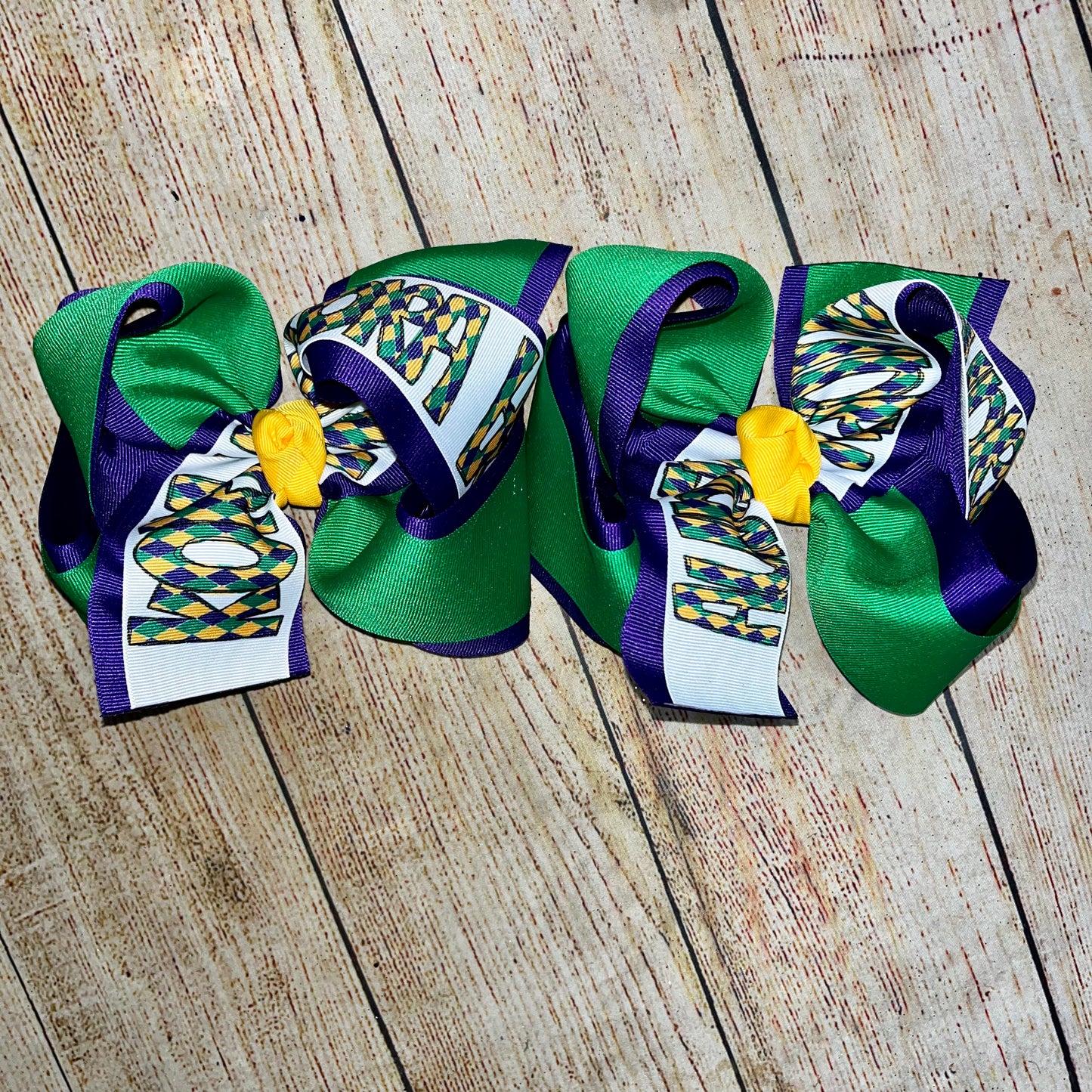 2023 Mardi Gras Custom Printed Bows