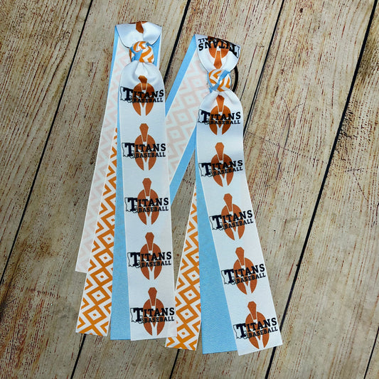 Custom School/Team Printed Hair Ribbons