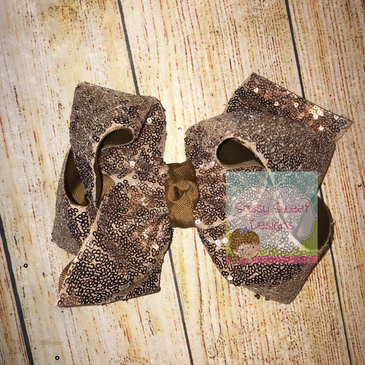 Turftan Sassy Sequins Hair Bow
