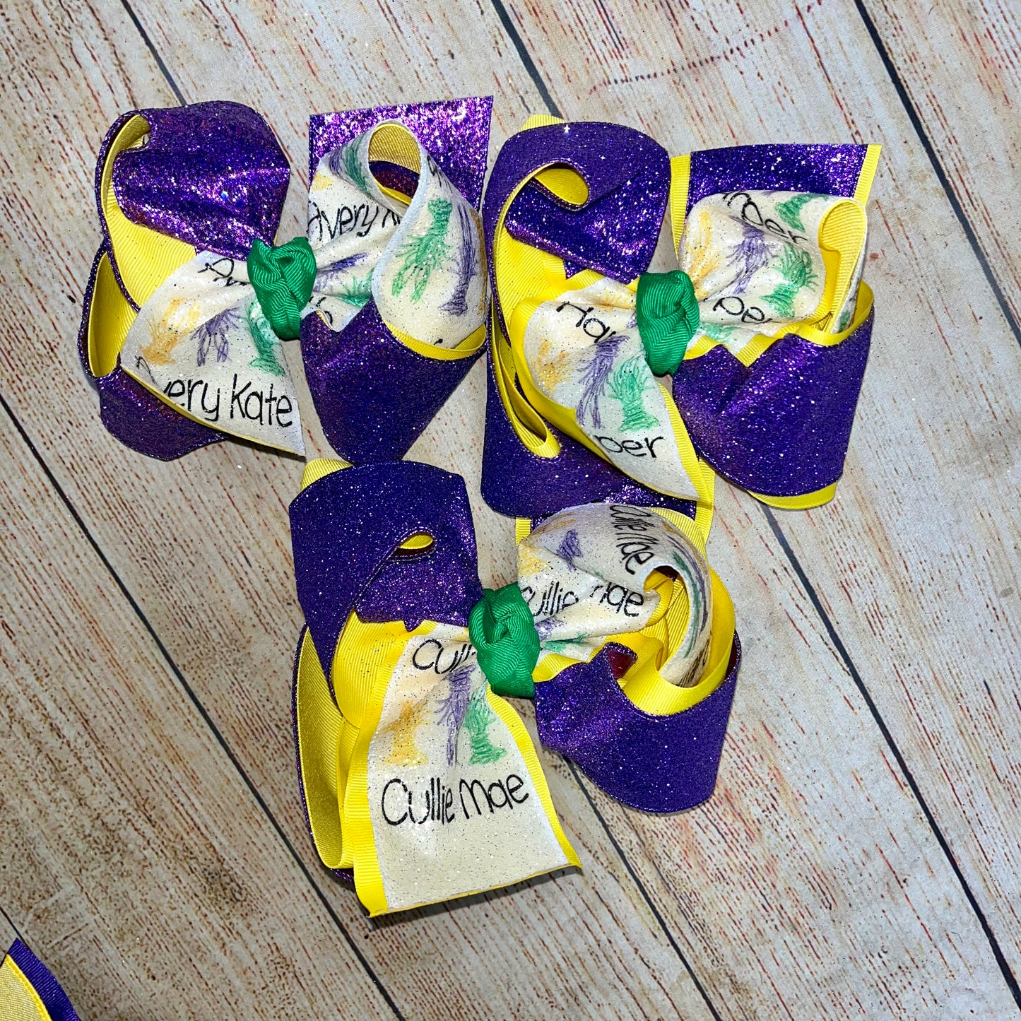 2023 Mardi Gras Custom Printed Bows