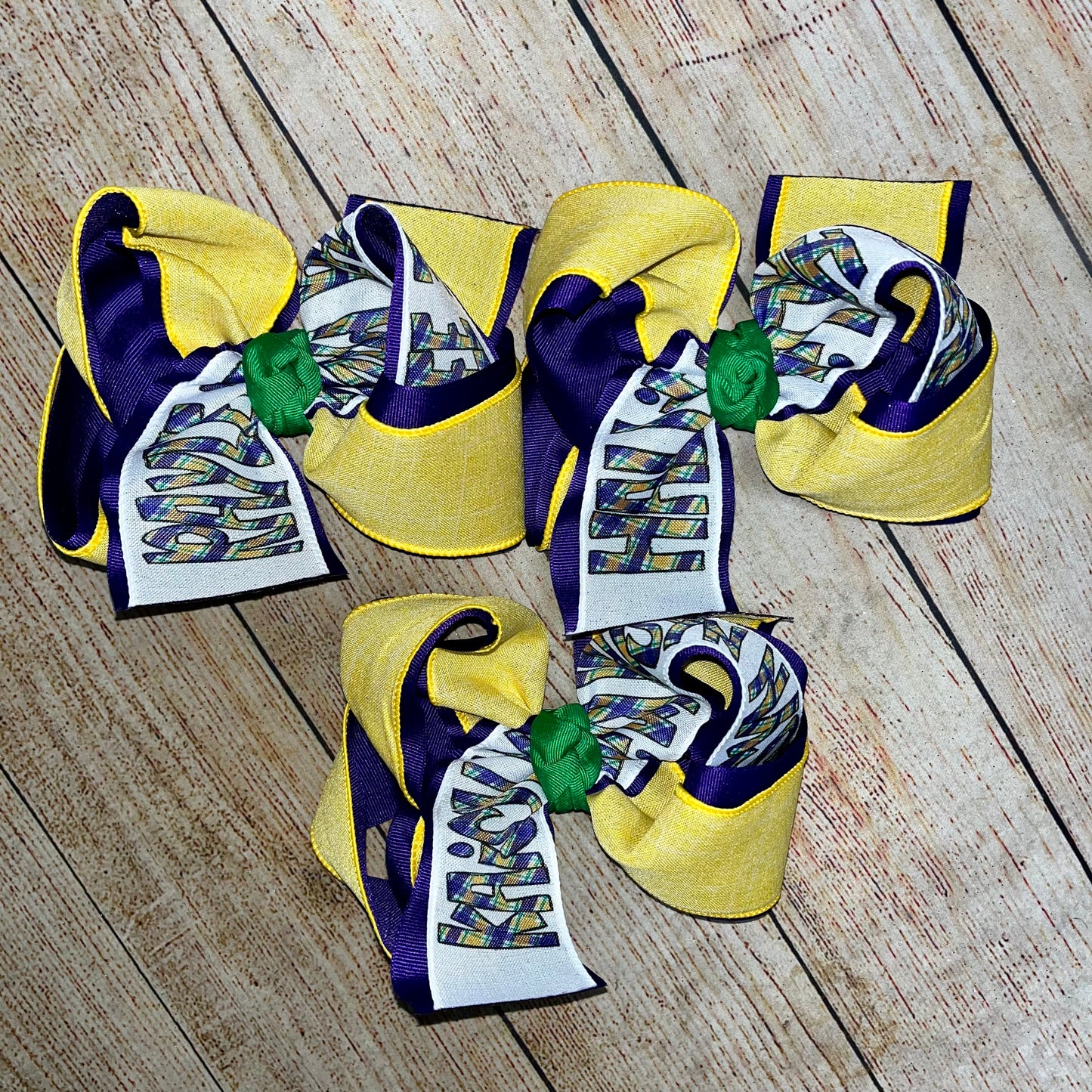 2023 Mardi Gras Custom Printed Bows